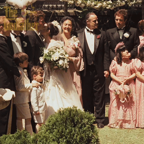 The Godfather Vito Corleone Wedding Picture GIF