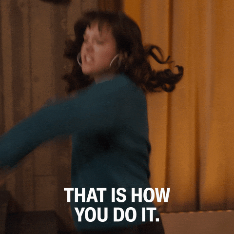 The Goldbergs Erica Punching Air GIF