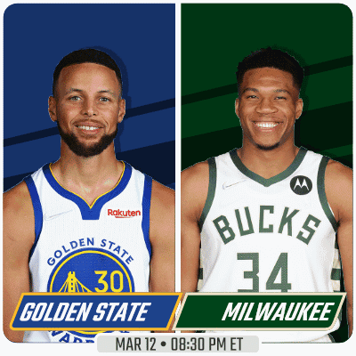 the golden state warriors and the milwaukee bucks are playing basketball