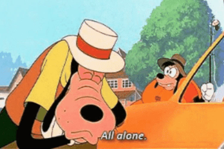 The Goofy Movie Sad All Alone GIF