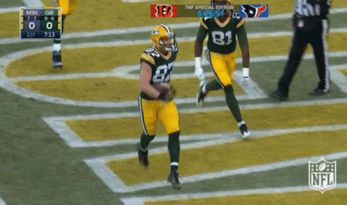 the green bay packers are playing the texans on the field