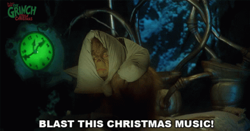 The Grinch Poster Blast Christmas Music