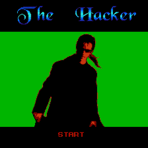 The Hacker Screen Retro GIF