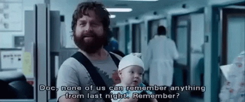 The Hangover Amnesia Man With Baby GIF