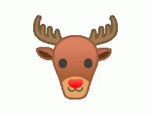 The Head Of Rudolph GIF