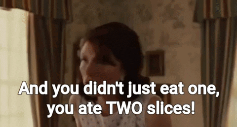 The Help Hilly Eat Two Slices GIF