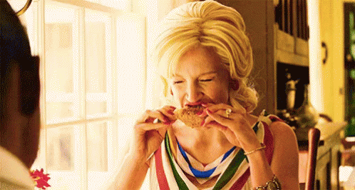 The Help Jessica Chastain Eating Chicken GIF