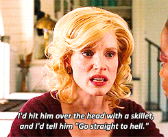 The Help Jessica Chastain Intense Expression GIF