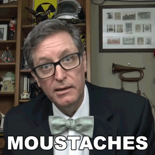The History Guy Talks About Hairy Mustaches GIF