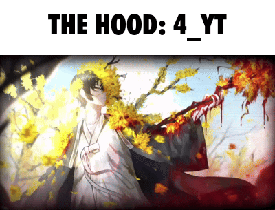 The Hood 4 Yt Is Written Above A Picture Of A Person GIF