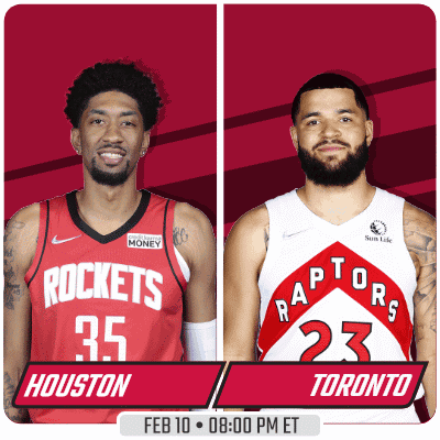 The Houston Rockets And The Toronto Raptors Are Playing On Feb 10 GIF