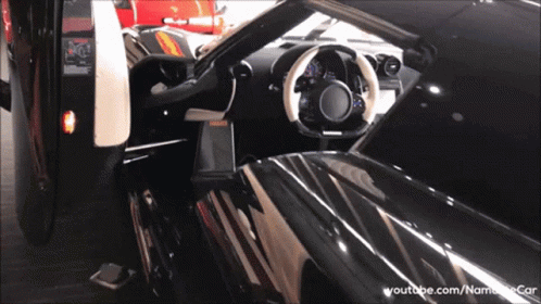 The Interior Of A Sports Car Is Shown On Youtube.com GIF
