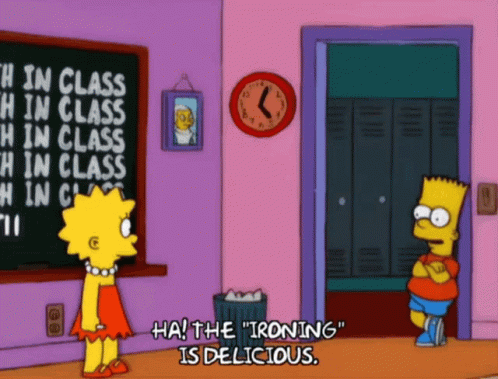 The Irony Is Delicious Simpson Siblings GIF