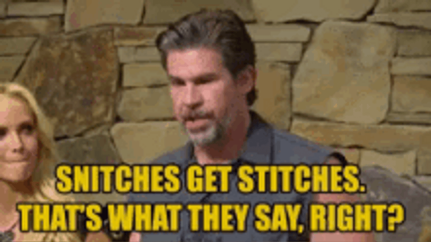 The Joe Schmo Show Snitches Get Stitches GIF