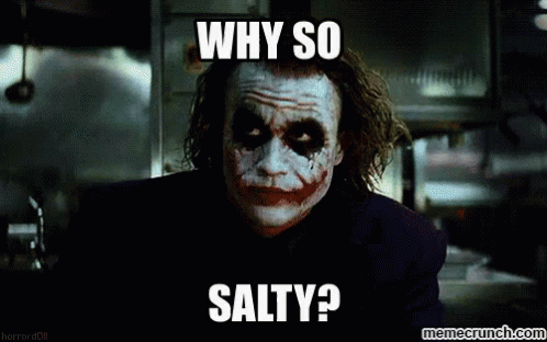 The Joker Is Asking Why So Salty GIF