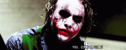The Joker Says " You Complete Me " In A Pixelated Video GIF