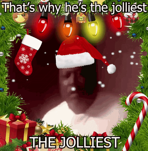 The Jolliest Guy Christmas Meme GIF