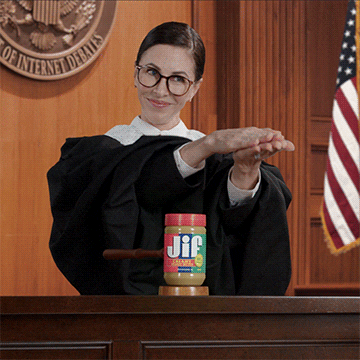 The Judge And The Peanut Butter Gavel GIF