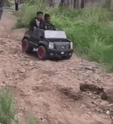 The Kid Car Crash Tumbling GIF