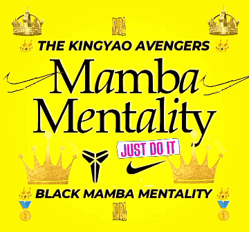 the kingyao avengers mamba mentality just do it black mamba mentality mentality poster
