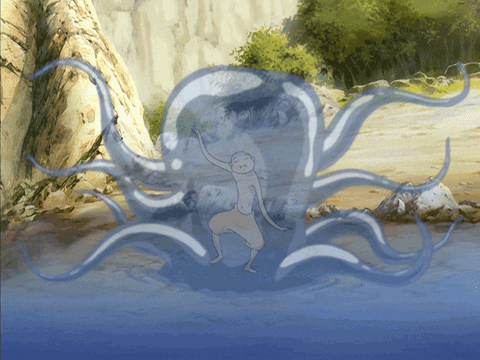 The Last Airbender Aang Anime Tentacle GIF