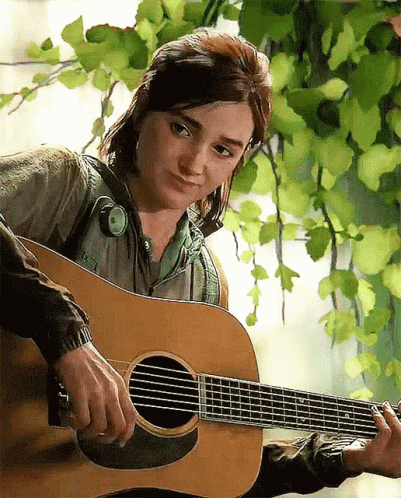 The Last Of Us Ellie Playing Guitar GIF