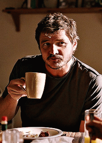 The Last Of Us Joel Coffee Drink GIF