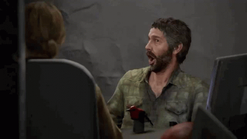 The Last Of Us Joel Shock Face GIF