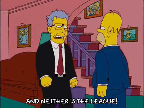 The League The Simpsons GIF