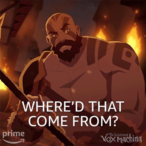 The Legend of Vox Machina Man Holding Sword