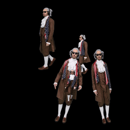 The Letter L Is Made Up Of A Man In A Suit And Tie GIF