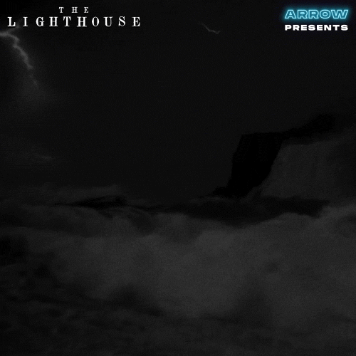 The Lighthouse Big Waves Lightning GIF