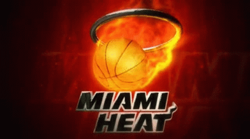 The Logo For The Miami Heat Basketball Team GIF