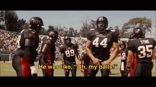 The Longest Yard Football Team In Uniform GIF