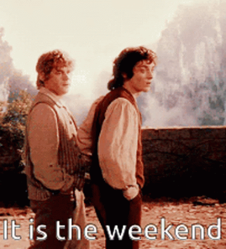 The Lord Of The Rings Its The Weekend GIF