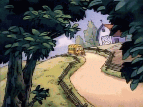 The Magic School Bus Flying GIF