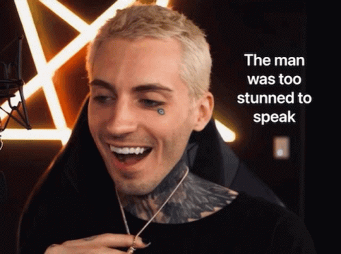 The Man Who Was Too Stunned GIF