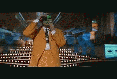 The Mask As An Accountant Printing Receipt GIF