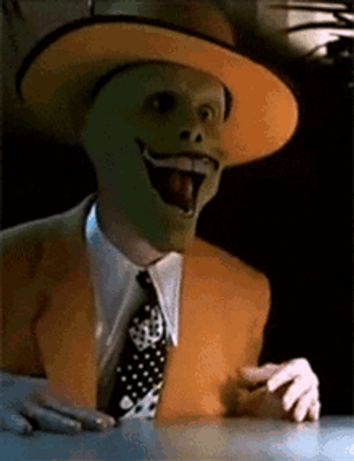 The Mask Jaw Drop GIF