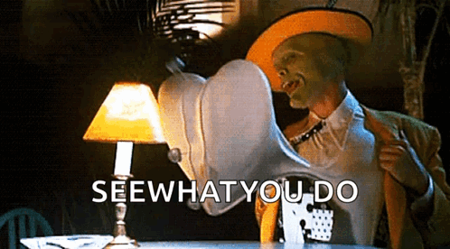 The Mask Silently Walking GIF