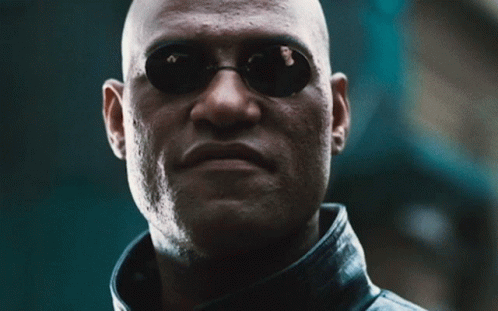 The Matrix Morpheus Sinister Smile GIF
