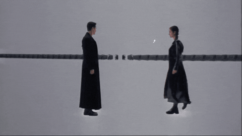 The Matrix Neo And Trinity Trip To Armory GIF