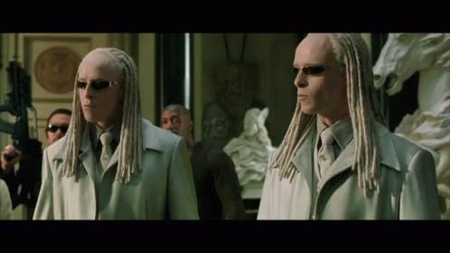 The Matrix Twins Transforming GIF