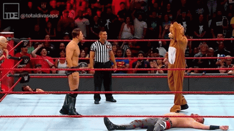 The Miz Dean Ambross Down Goes Frazier GIF