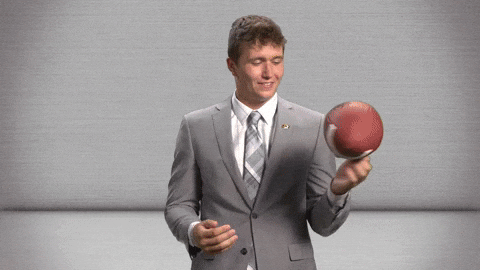 The Mizzou Guy Holds A Ball GIF