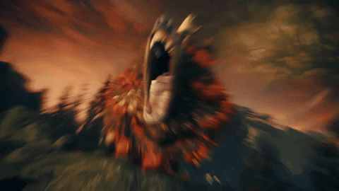 The Monster Beast Roared Loudly GIF
