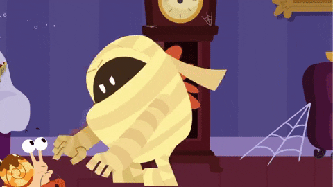 Robotics The Mummy Chasing Snail GIF