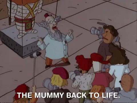Dr Myron Shouts The Mummy Back To Life GIF