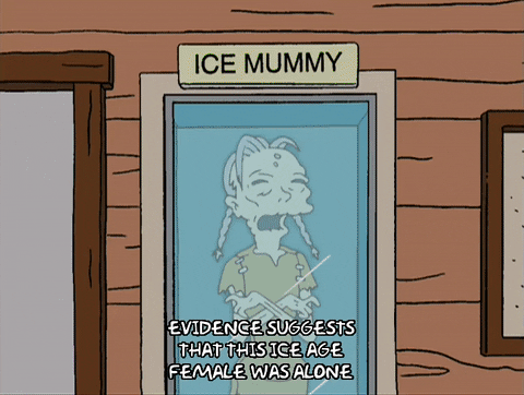 Police Show The Mummy To Edna Krabappel GIF