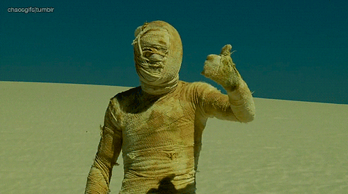 The Mummy Approved Hand Symbol GIF